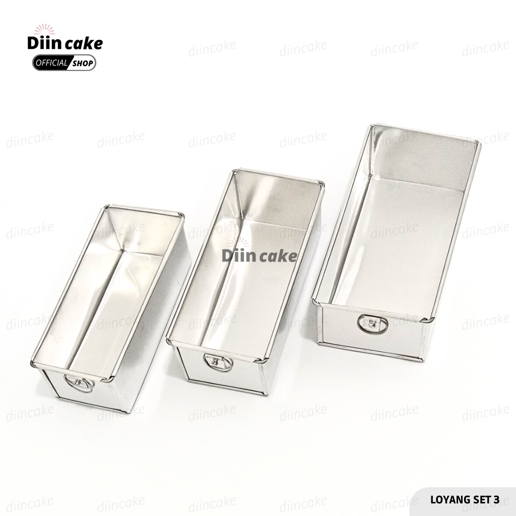 LOYANG BROWNIES KUKUS / BAKAR / ROTI TAWAR SET ISI 3