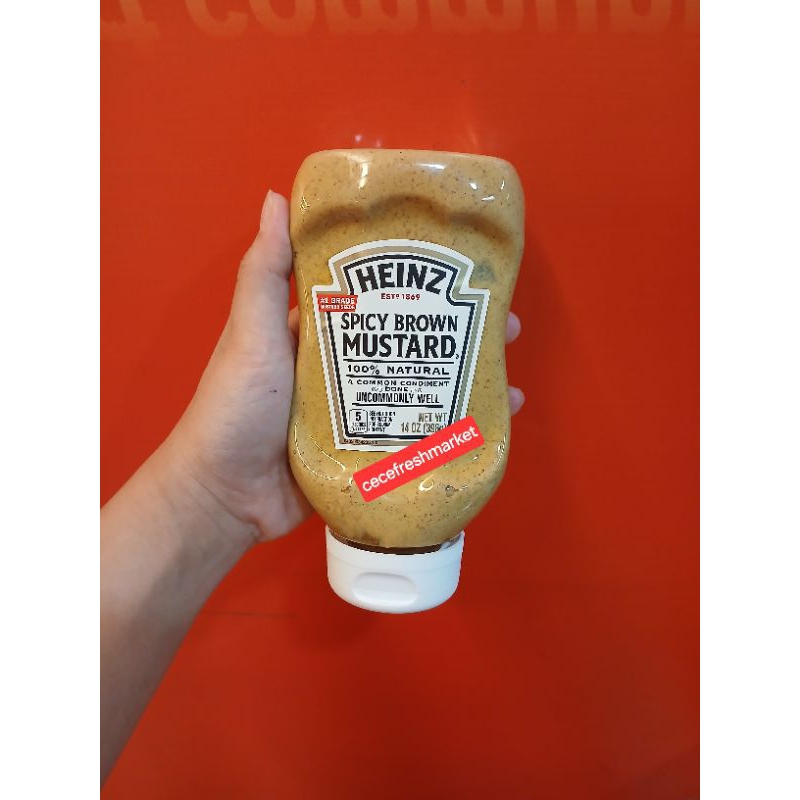 

Jual saus mustard spicy brown heinz pack 14 oz