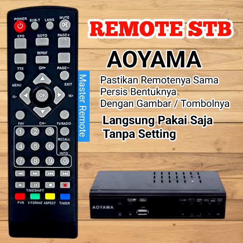 Remote Remot Stb Aoyama / Remot set top box Aoyama