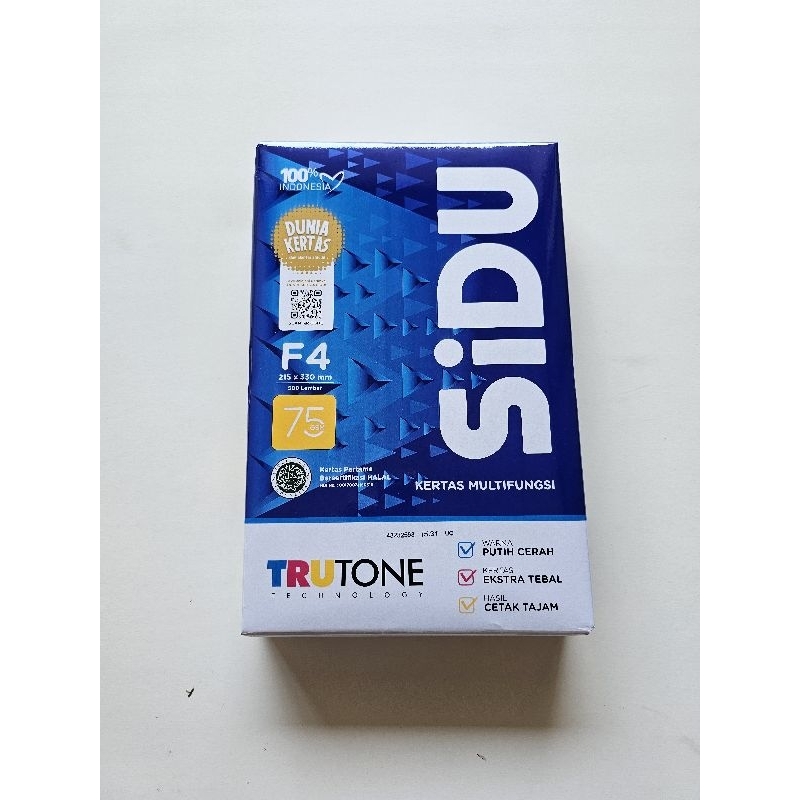 

Sidu 75g F4 Kertas HVS Kertas Print Sidu 75gsm Folio