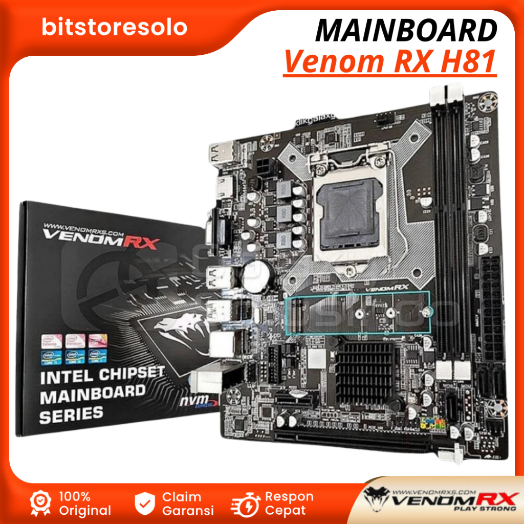 Mainboard Motherboard Mobo Venom RX H81 mATX LGA1150