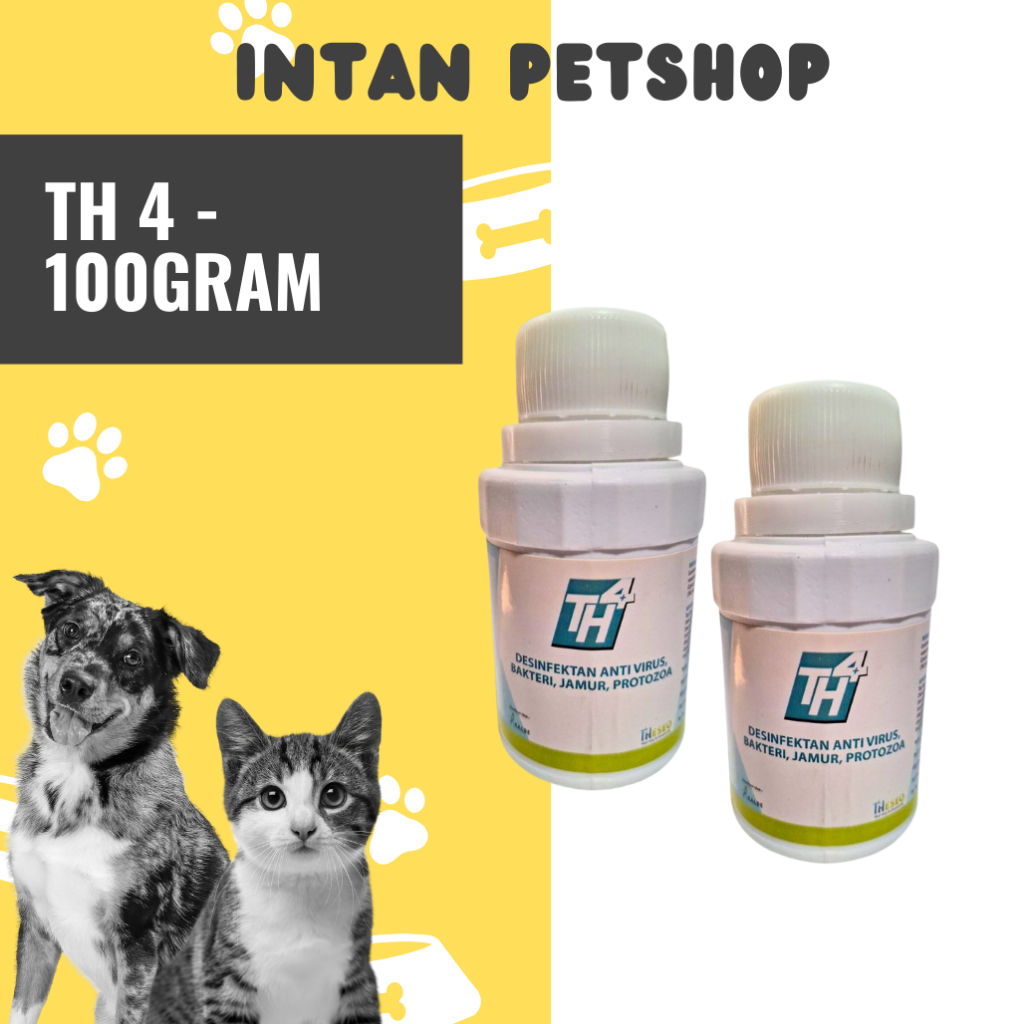 TH 4 Desinfektan 100 ml - Desinfektan dan Insektisida Untuk Hewan - Desinfektan