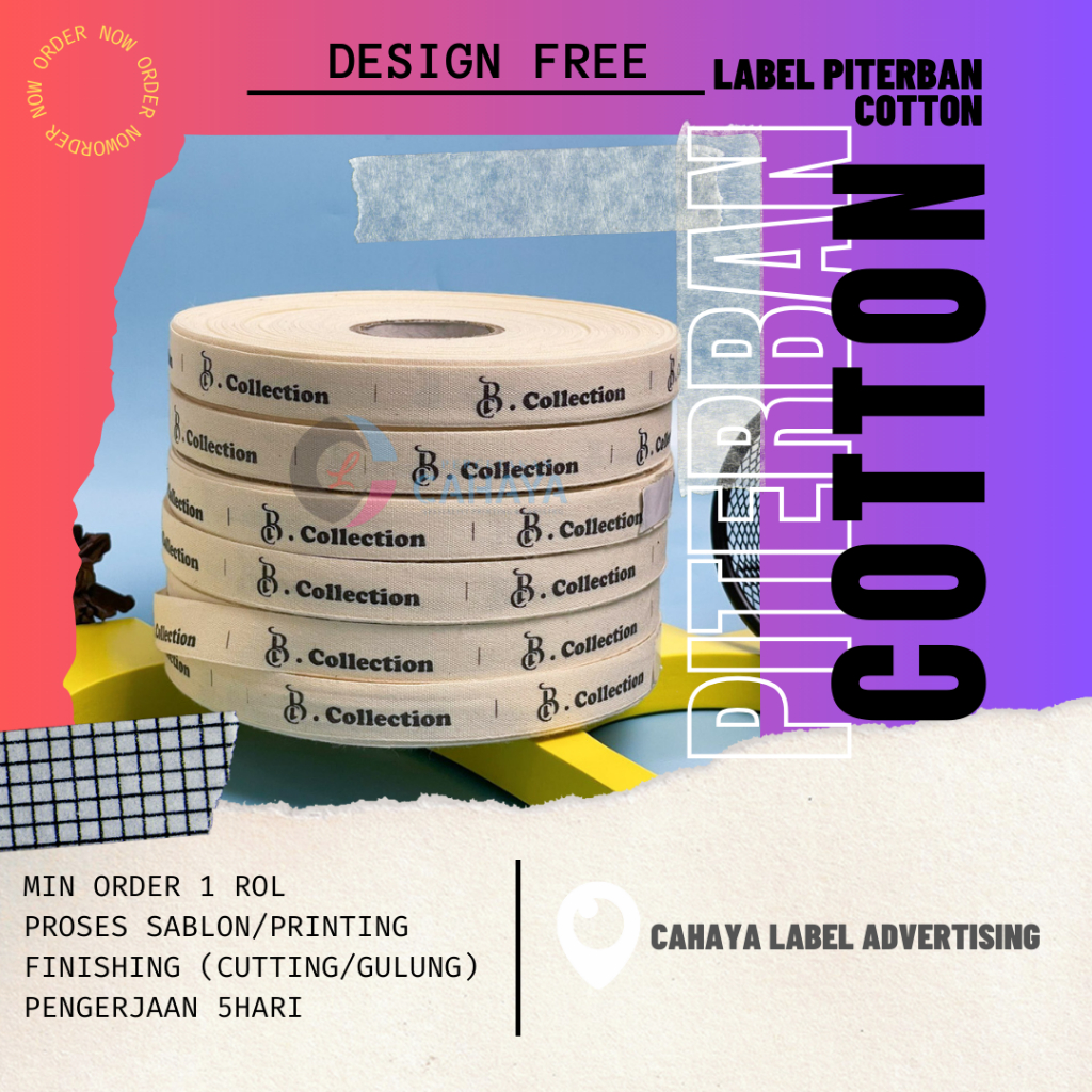 

Label Piterban Cream Halus / Proses Sablon