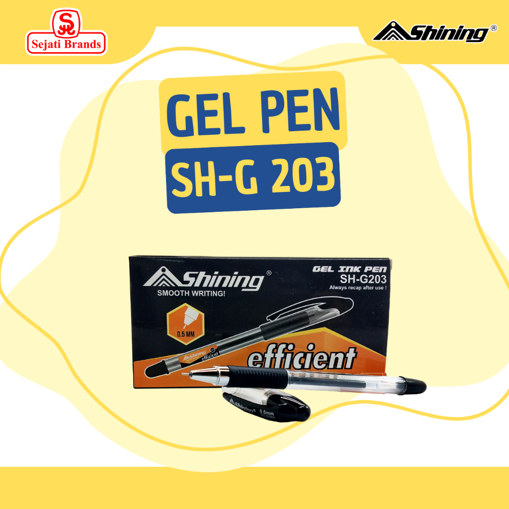

Shining Pulpen Gel Kode SHG-203 (12 pcs) / Bolpen Gell / gel ink pen