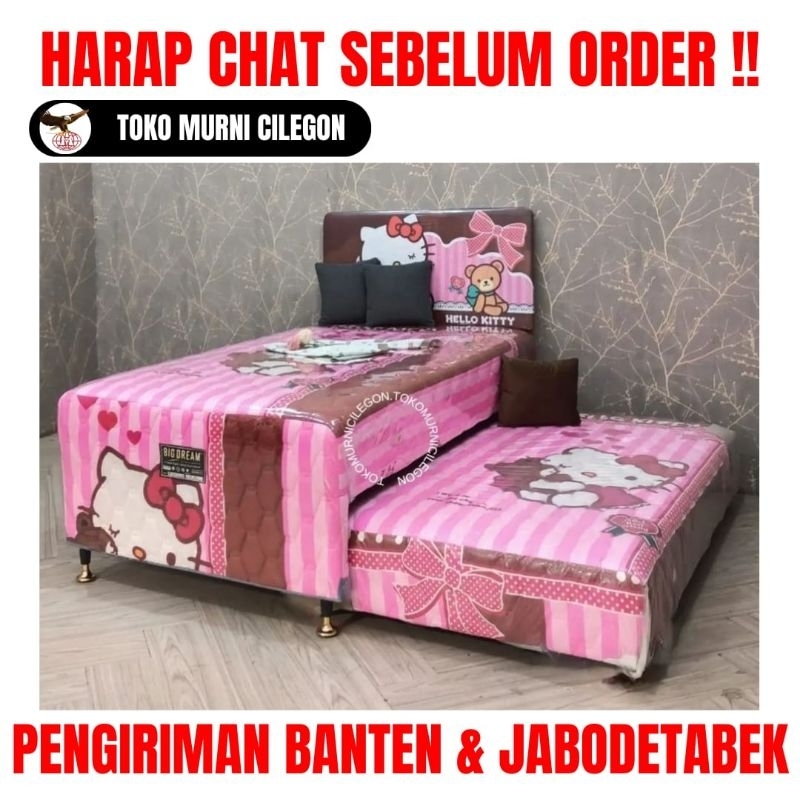 Springbed Sorong Hello Kitty Uk. 120 x 200 - free ongkir cilegon serang kota