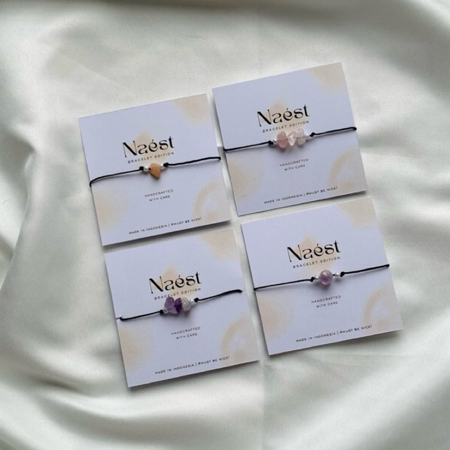 Naest Bracelet Edition (Solar System) - Stone Bracelet / Gelang Wanita / Gelang Tali Batu Alam Asli 