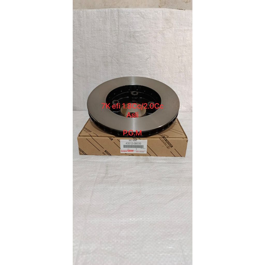 DISC BRAKE FRONT ROTOR PIRINGAN REM PIRING CAKRAM DEPAN ORI ASLI KIJANG EFI 1.8CC 1.800CC / 2.0CC 2.