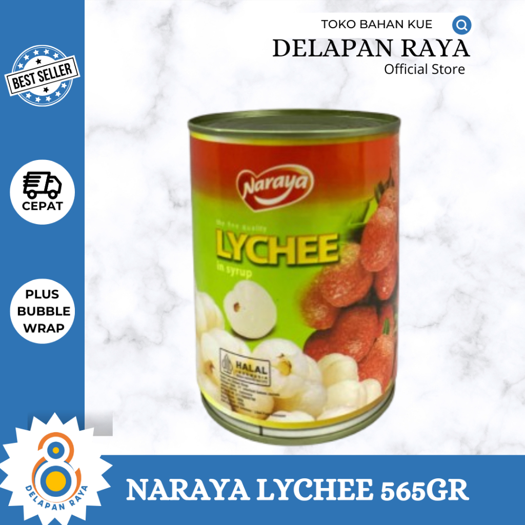 

NARAYA LYCHEE 565GR BUAH LECI KALENG -8Raya