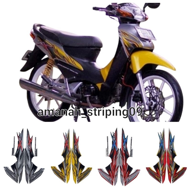 Lish stiker motor honda SUPRA FIT X 2008