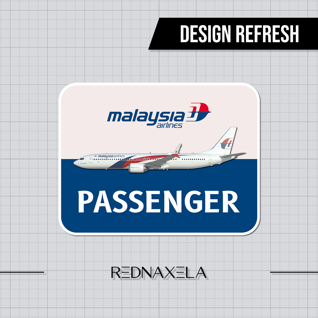 

Stiker Vinyl Malaysia Airlines Card Model Passenger Sign Sticker