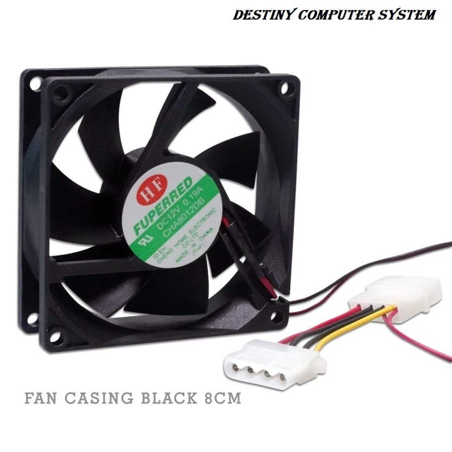 Fan Case Hitam 8 CM / Fan Casing Hitam 8Cm