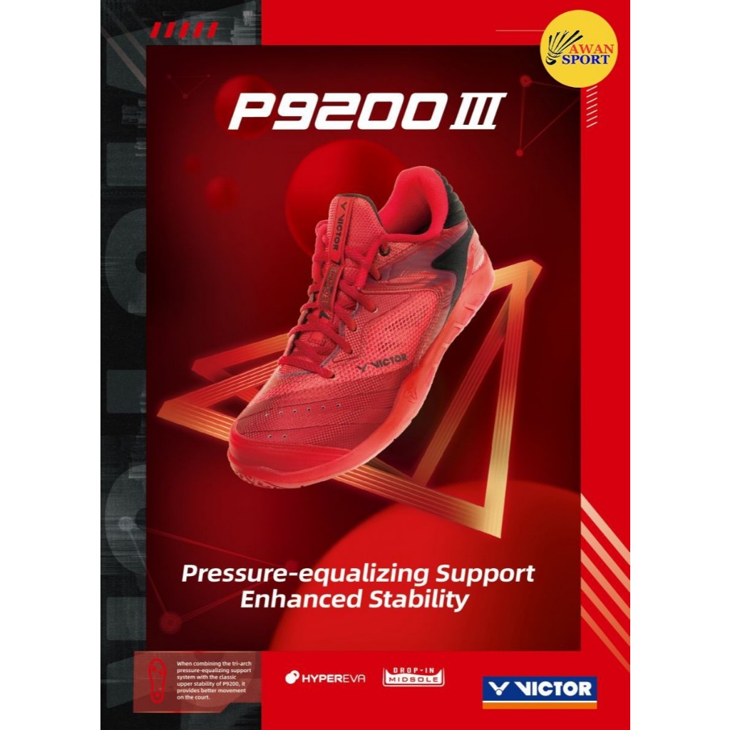 SALE CLEARANCE Sepatu Badminton Victor Shoes Badminton P9200 III D / P9200III D
