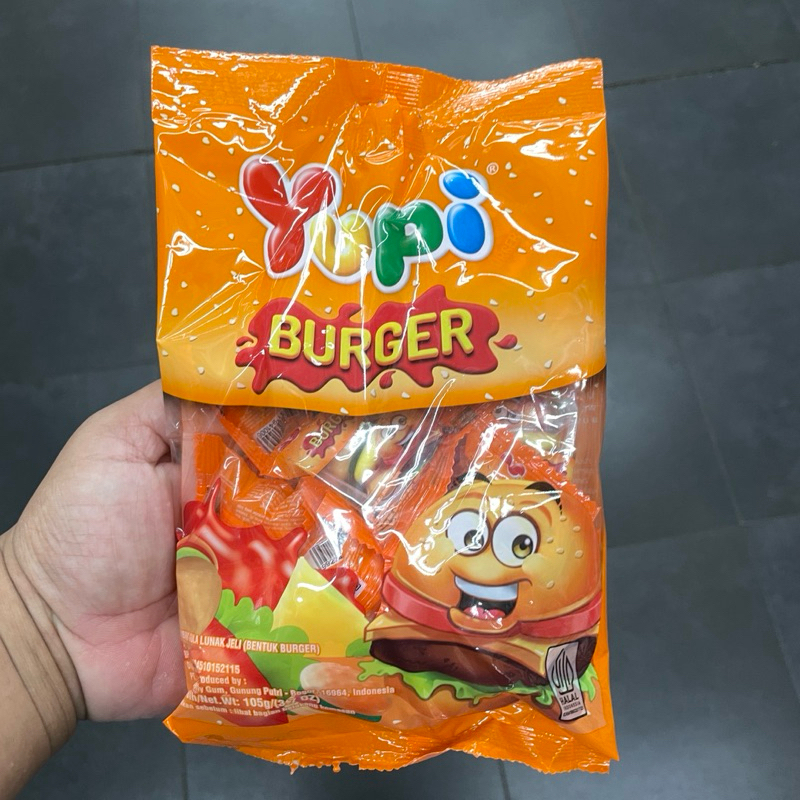 

yupi Burger Permen Jelly Lunak Bentuk Burger 105Gr