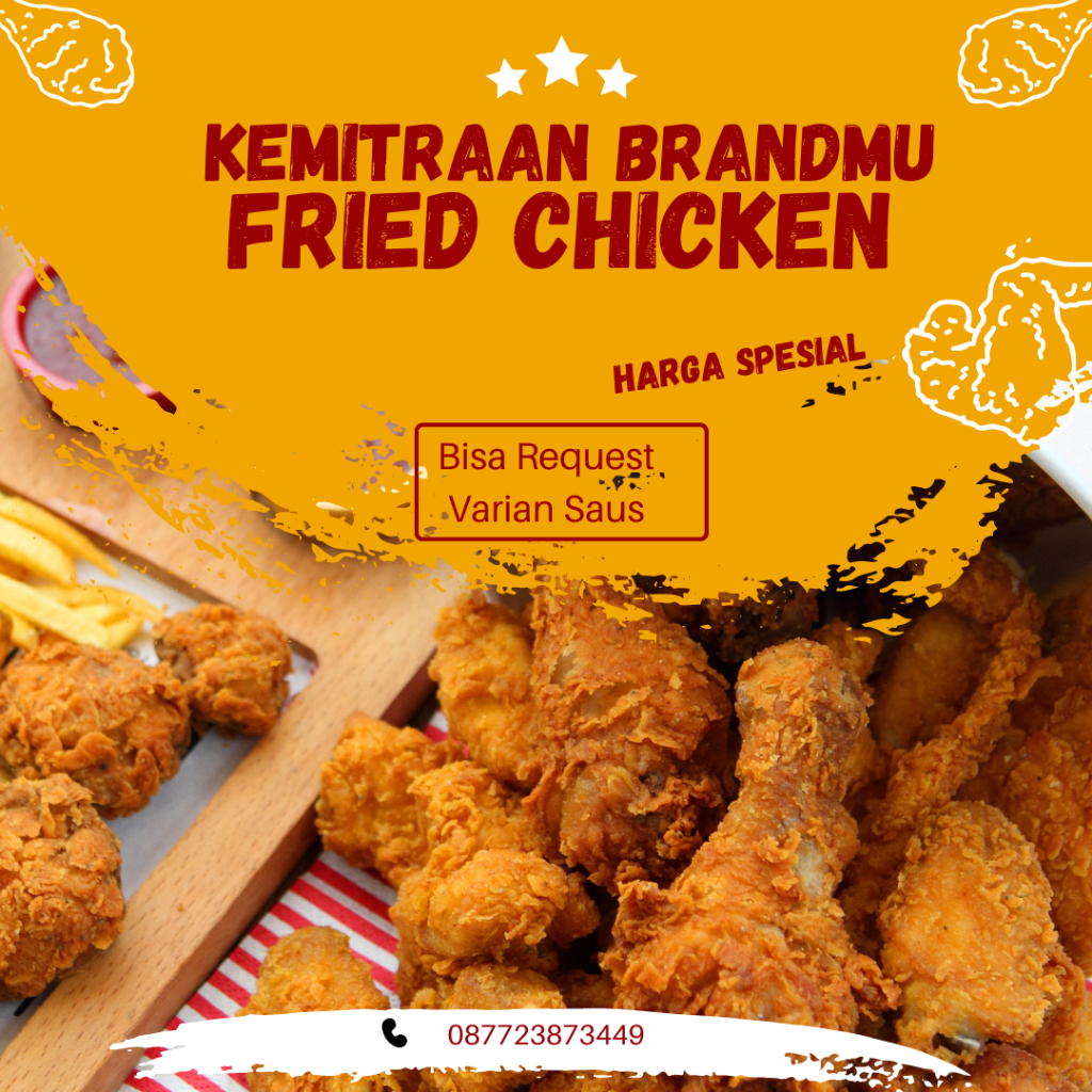 

Paket Kemitraan Fried Chicken PT ARS EMPOWERSUP VENTURES - Bisnis Siap Jalan dengan Booth Portabel!