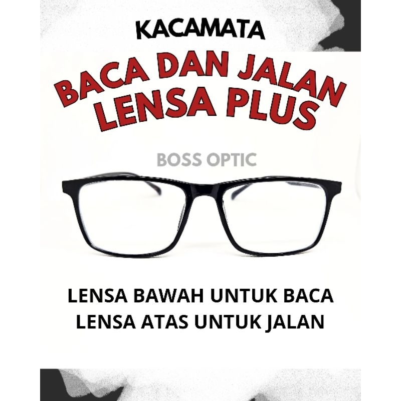 KACAMATA BACA DAN JALAN ANTI PECAH LENSA PLUS ORANG TUA