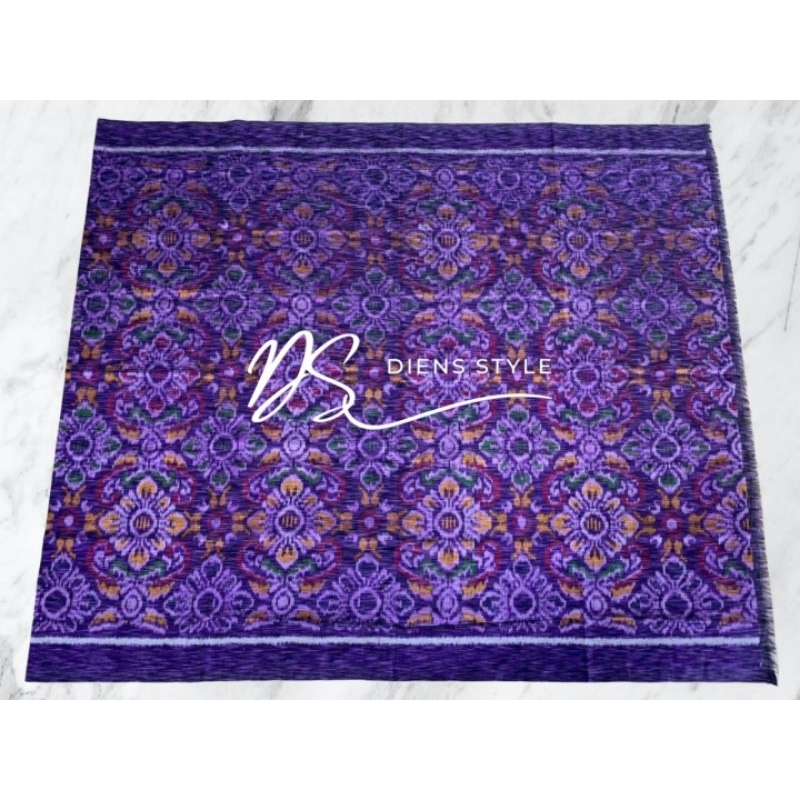 Kain Endek Bali - Tenun Gerimis CSM - Ungu