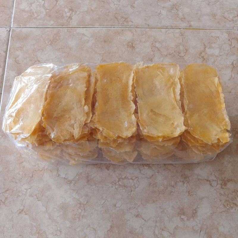 

keripik singkong mentah siap goreng isi 500 biji per bungkus