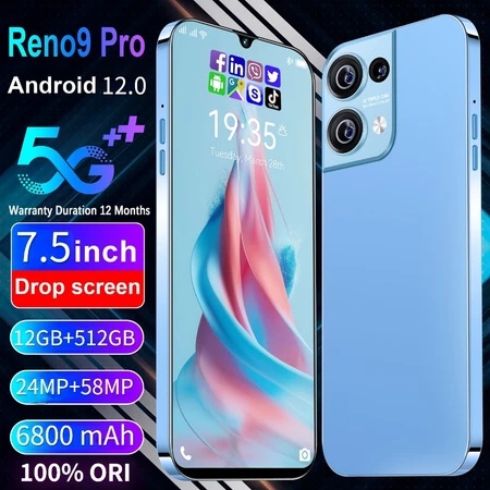 [Bisa+COD] handphone OPPO Reno9 Pro hp murah 5G 100% Original smart phone a Proi 7.5inch Garansi Gra