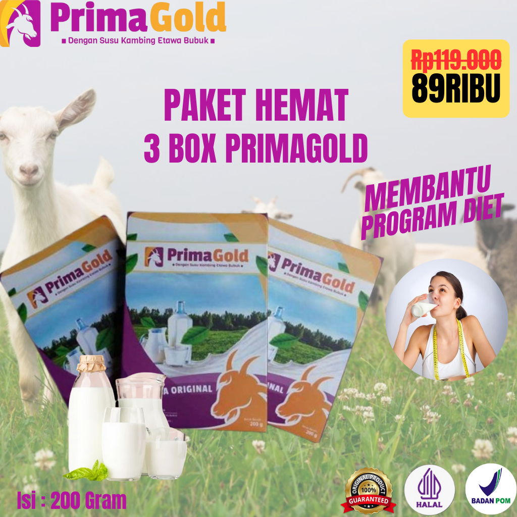 

3 Box Promo Susu Kambing Primagold Murni Meningkatkan Produksi Kualitas Asi Bagi Ibu Menyusui