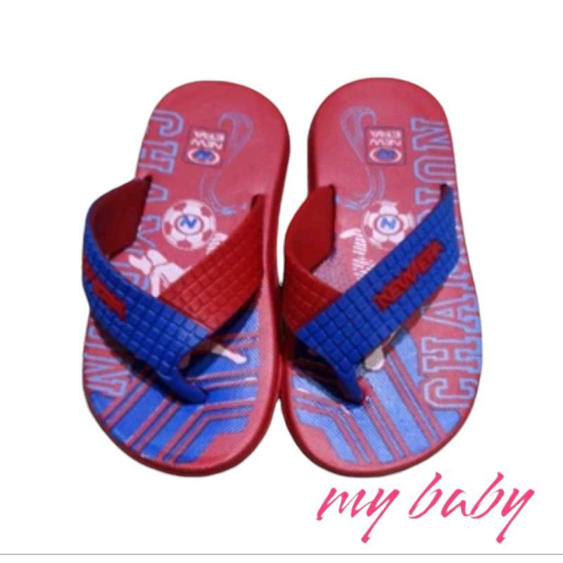 NEW ERA sandal jepit karet anak laki-laki