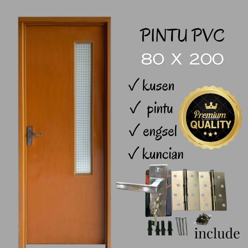 Pintu PVC 80 x 200 cm Untuk Kamar Minimalis Estetik