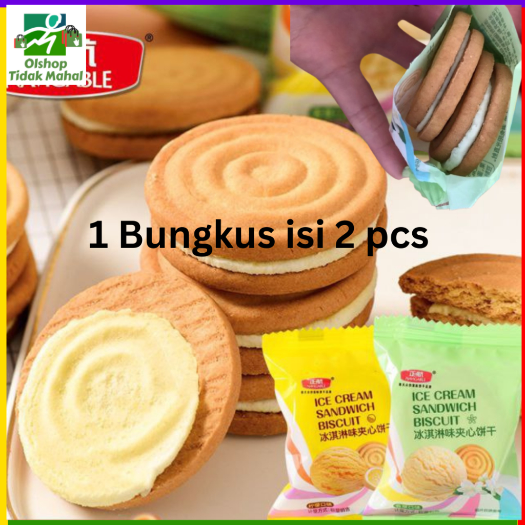 

[HALAL] Biscuit Sandwich Ice Cream (isi 2 pcs)