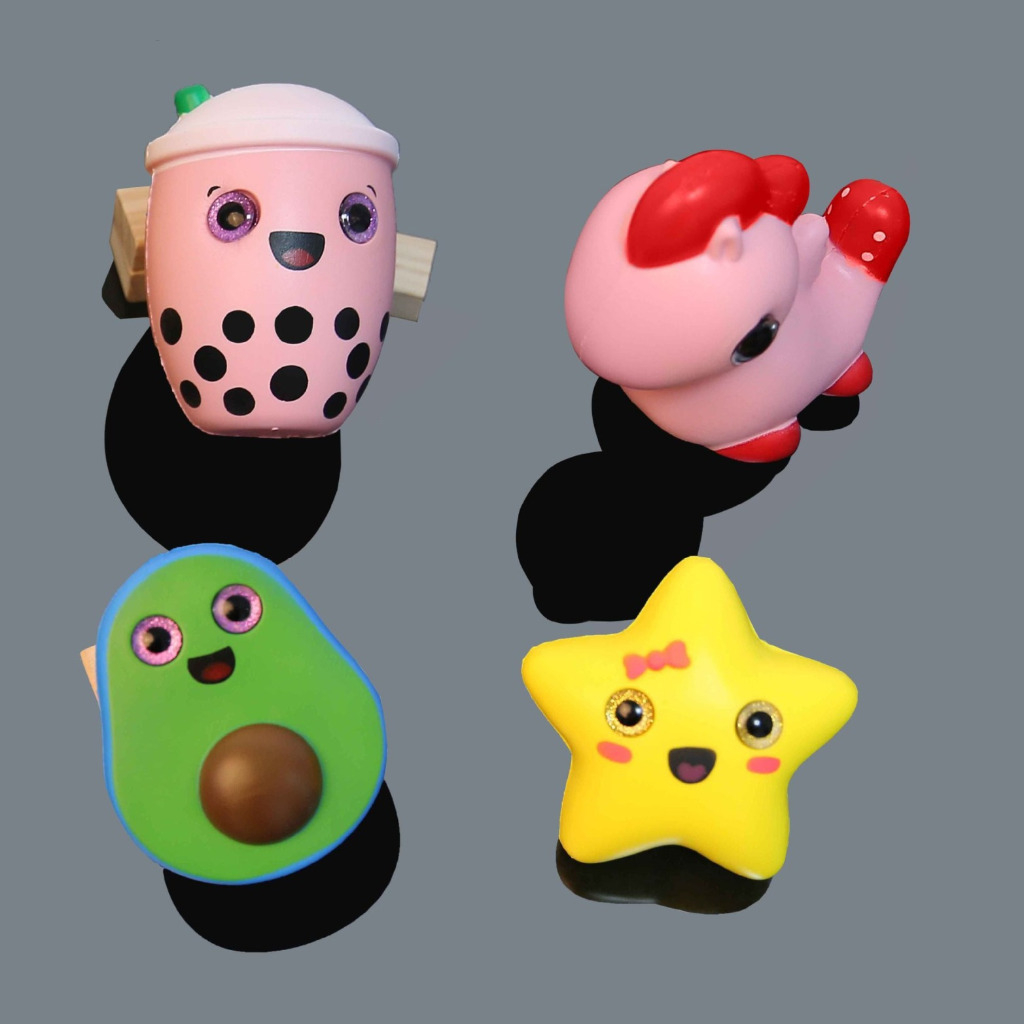 SQUISHY BOBA ALPUKAT DEKOMPRESI MATA GLITER