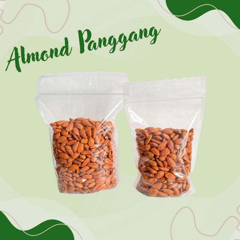 

ALMOND PANGGANG ROASTED ALMOND 1 KG DAN 500 GR