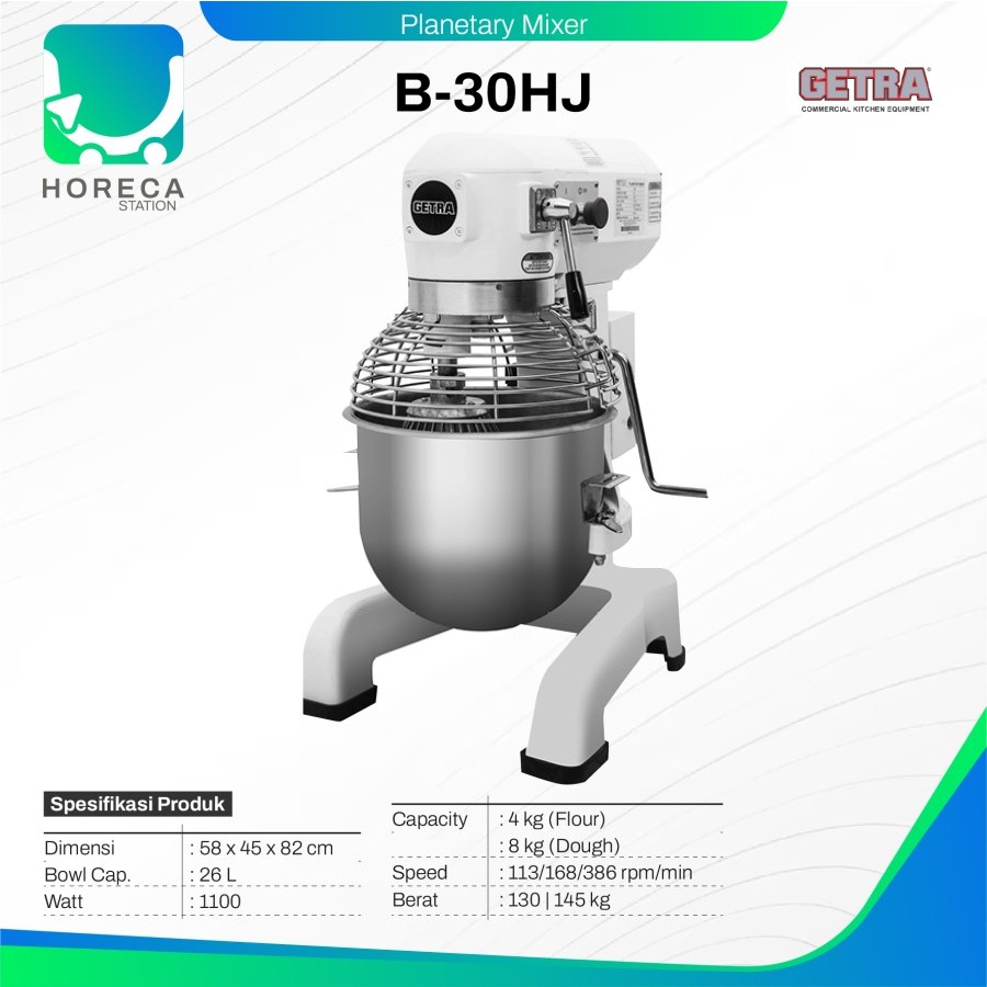 GETRA Planetary Mixer B-30HJ / B 30HJ / B 30 HJ