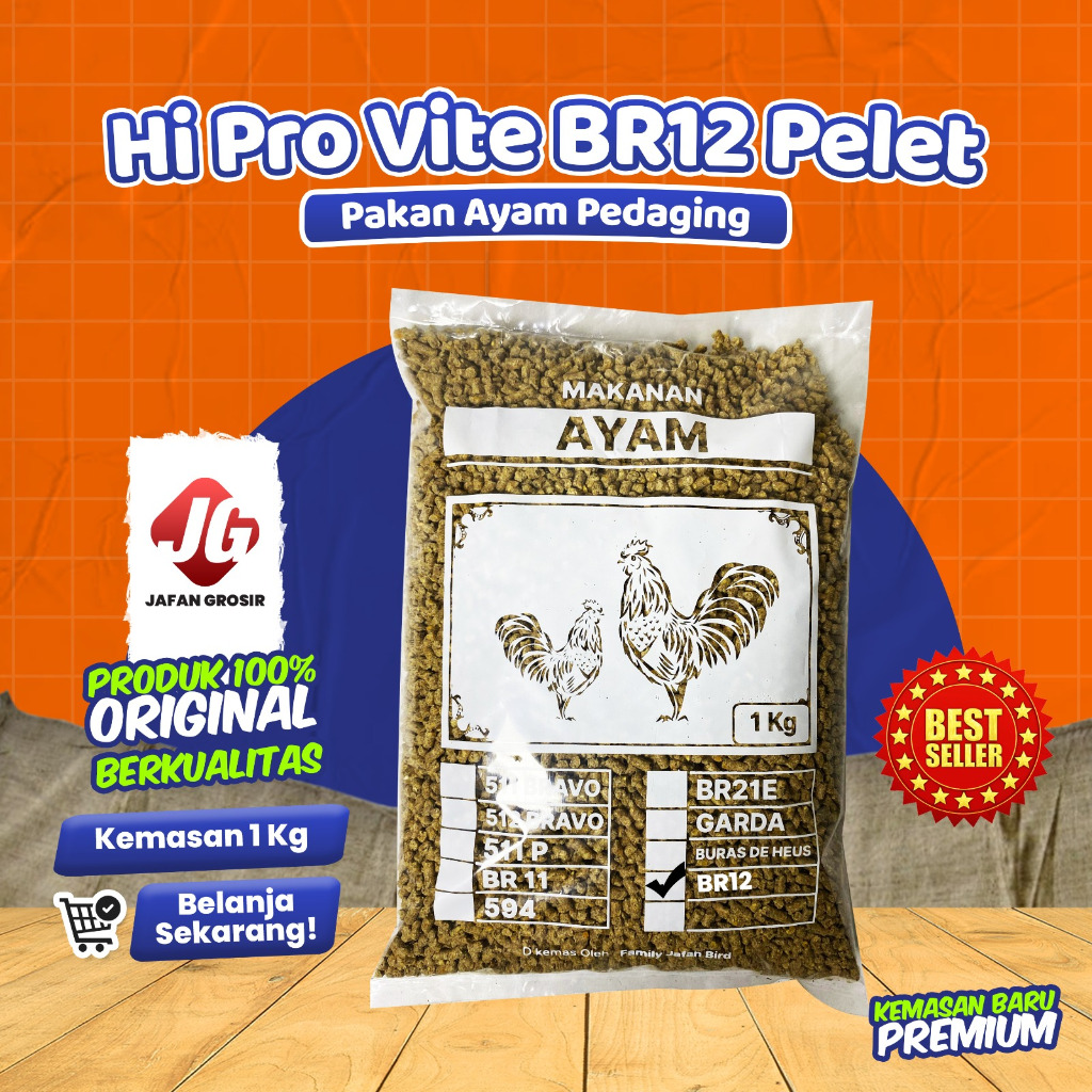 PAKAN AYAM BR12 POKPHAND PAKAN AYAM BEBEK ANGSA KEMASAN PREMIUM