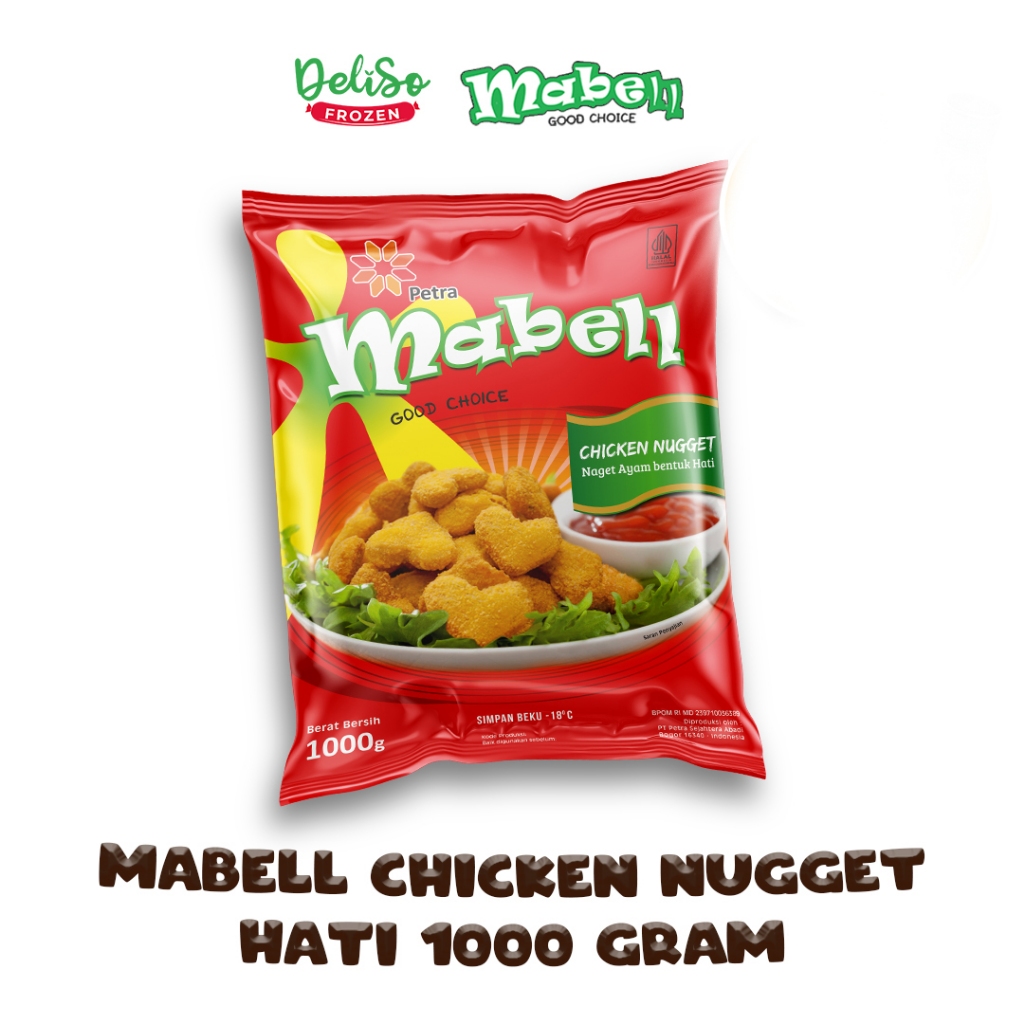 

Nugget Ayam Hati Mabell 1000 Gram Promo Beli 1 Gratis 1