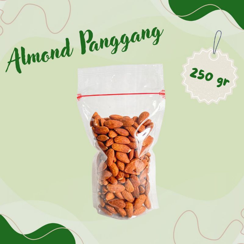 

ALMOND PANGGANG 250 GR NATURE ROASTED ALMOND 250 GRAM