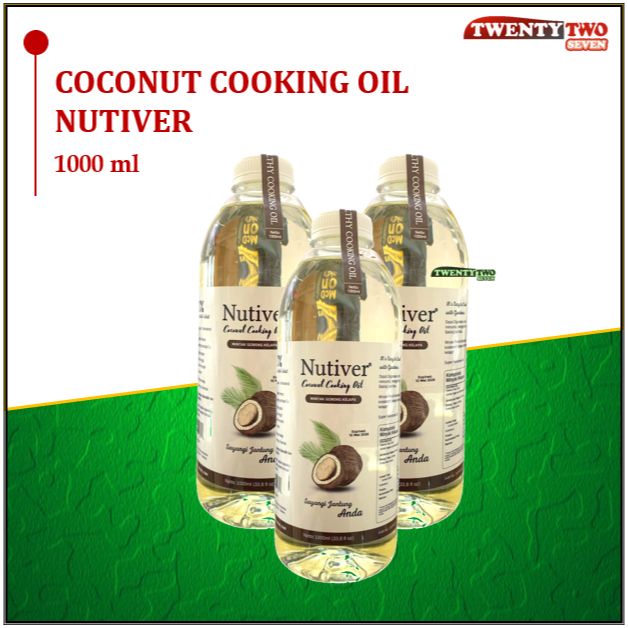 

Nutiver Coconut Cooking Oil Minyak Goreng Kelapa Murni 100% 1 ltr