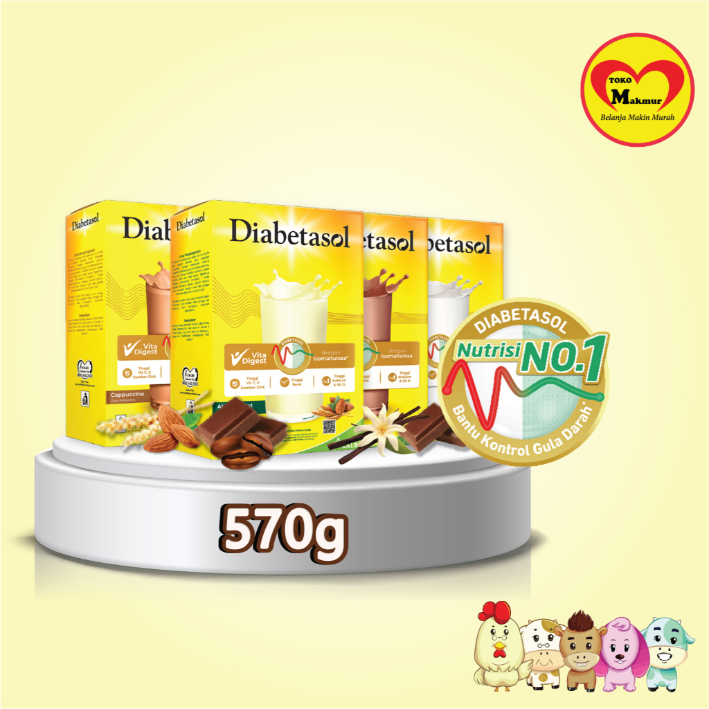 

Diabetasol Vanila / Coklat / Capuccino / Almond Oat 570gr / Toko Makmur Baby Shop