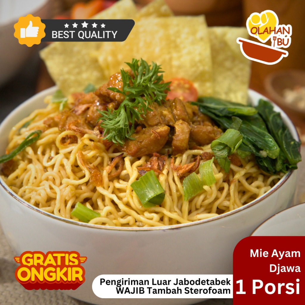 

(NEXTDAY) Mie Ayam Djawa Frozen Khas Bakso Soeltan Djawa KUALITAS RASA PREMIUM