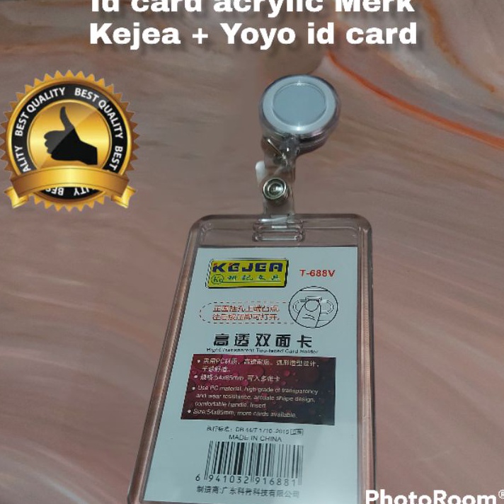 

PROMO AWAL TAHUN Nametag Yoyo Id Card Holder Casing Id Card Holder Acrylic Transparant 2 Sisi Kejea T668 Tempat Id Card Holder Mika 2 Sisi Nametag Yoyo Id Card Holder