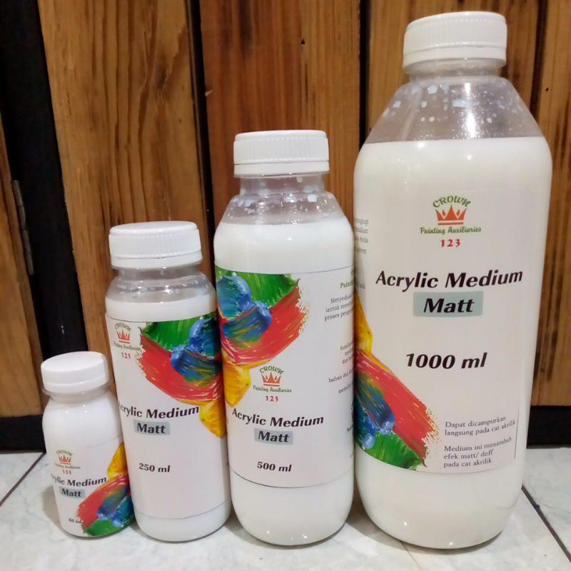 

Crown Acrylic Medium Matt/Pengencer Cat Acrylic Efek Dopp