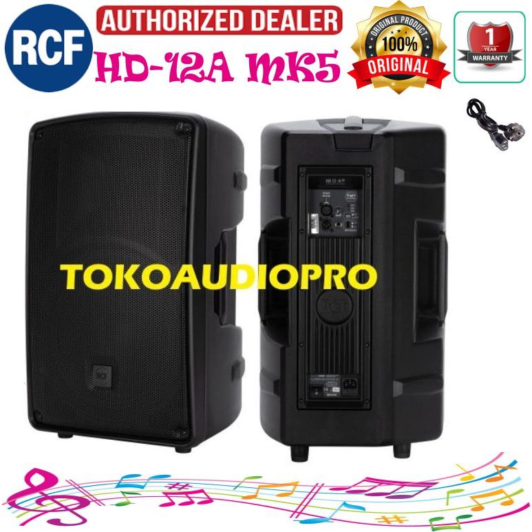 Speaker RCF HD 12-A MK5 12 Inch Speaker Aktif Two Way RCF HD12A mk5