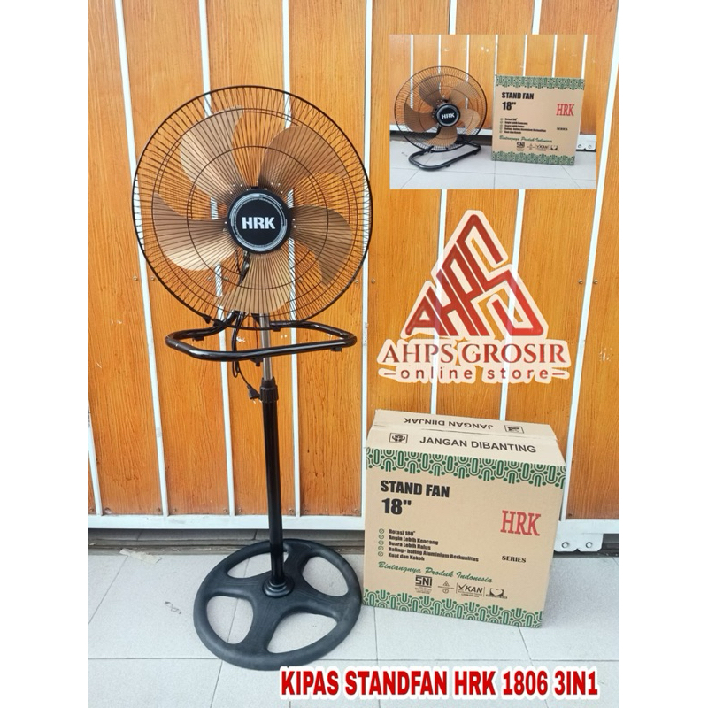 kipas angin berdiri HRK 18” standfan Baling besi 3 in1 1806 standfan murah