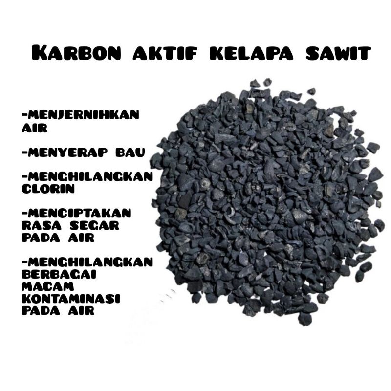 Karbon aktif media filter air 1kg
