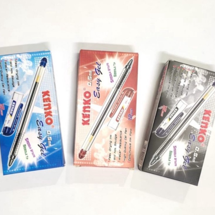 

READY STCOK Pulpen Kenko Easy Gel 5mm 1pak12pcs