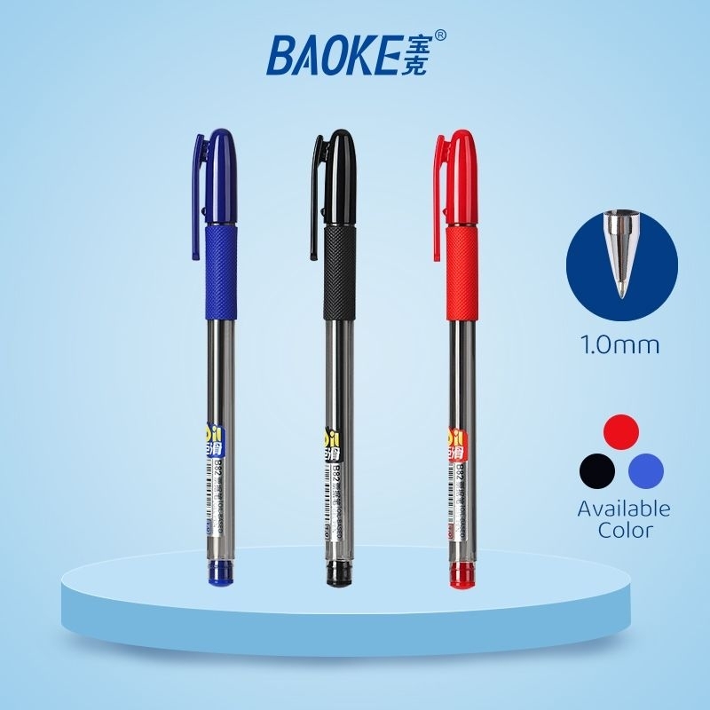 

BAOKE Ballpoint Pen / Pulpen Bolpoin Kantor Pena Menulis Ujung 1.0mm Halus B82 1 Buah