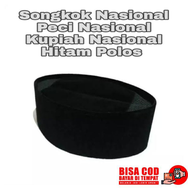 PECI SONGKOK HITAM/PECI NASIONAL/BUSANA PRIA MUSLIM