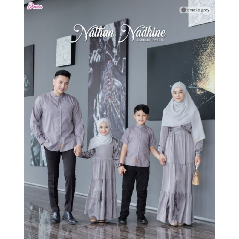 Nadhine Dress Kids by Dzeera Gamis Anak bahan Allure Silk Premium