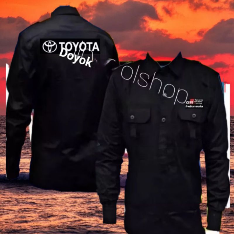 kemeja Toyota gazoo racing pdh Toyota gazoo racing seragam Toyota gazoo racing pakaian dinas Toyota 