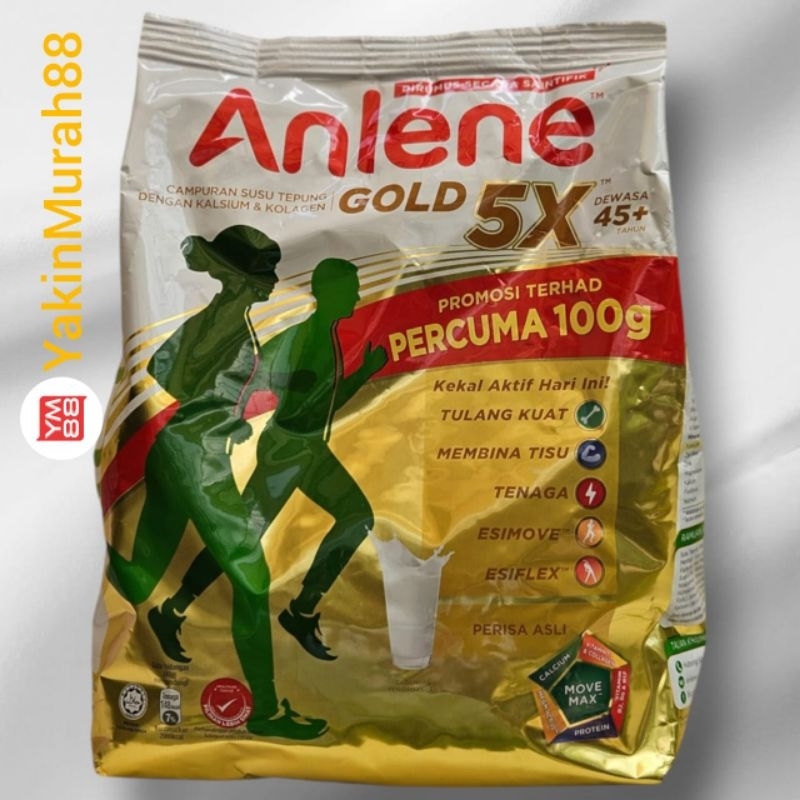 

ANLENE GOLD 5X MALAYSIA 1KG free 100Gr ( 1.1KG )