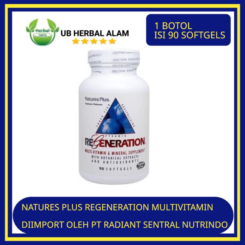 Natures Plus Regeneration 90 Softgels / Multivitamin