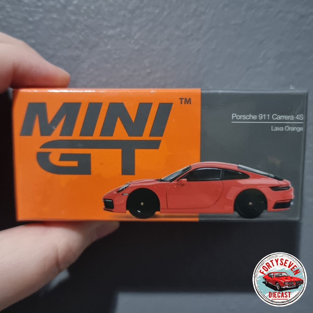 Mini GT mgt minigt 371 Porsche 911 (992) Carrera 4S Lava Orange MGT00371
