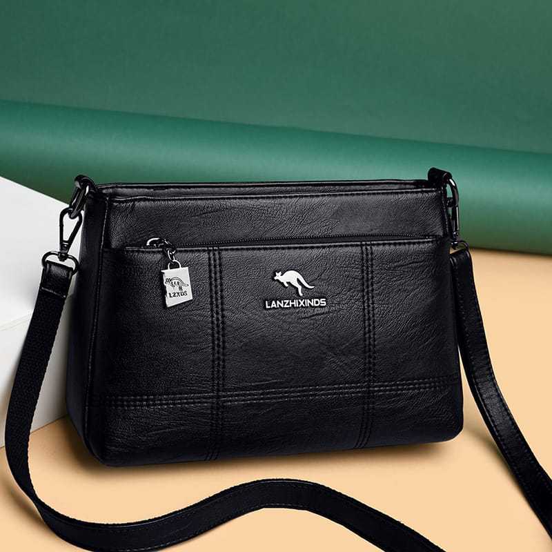 Tas Selempang Wanita Kulit Sintetis Premium Tas Wanita Elegan Sling Bag Wanita Banyak Kantong