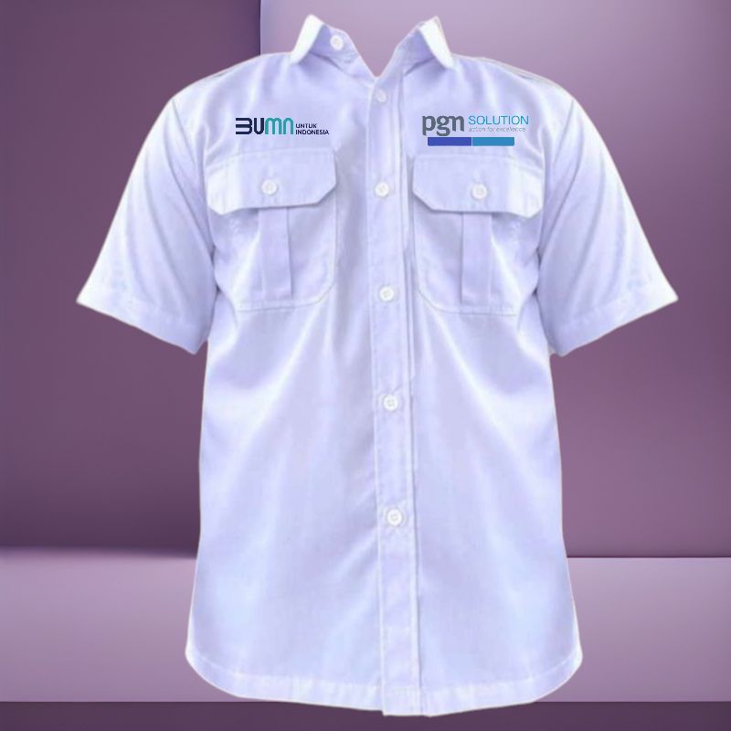 kemeja kerja baju pdh seragam kerja bumn pgn solution